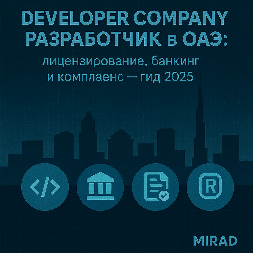 Developer Company / Developer in the UAE: Licensing, Banking Compliance - 2025 Guide — MIRAD Group Blog