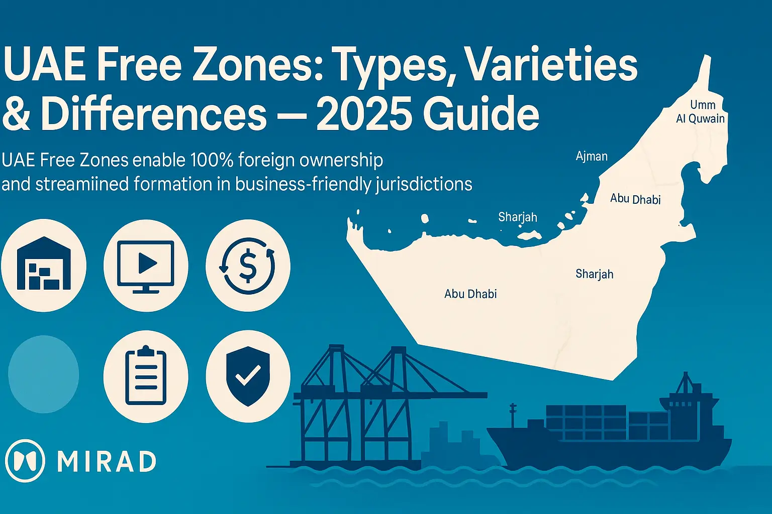 UAE Free Zones: Types, Varieties & Differences - 2025 Guide — MIRAD Group Blog