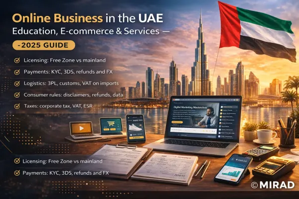 Online Business in the UAE: Education, E-commerce & Services - 2025 Guide