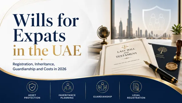Wills for Expats in the UAE in 2026: Registration, Inheritance, Guardianship and Costs